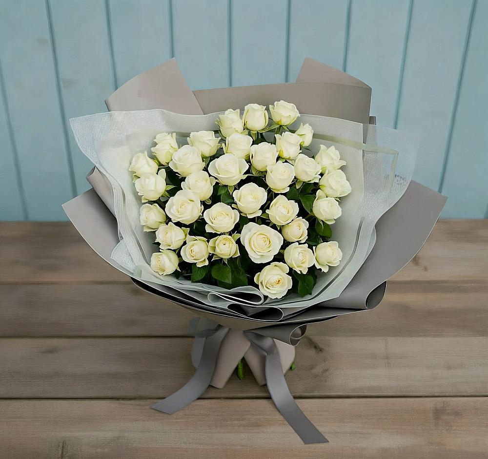 Букет Белоснежная нежность в Комсомольском Республика Дагестан