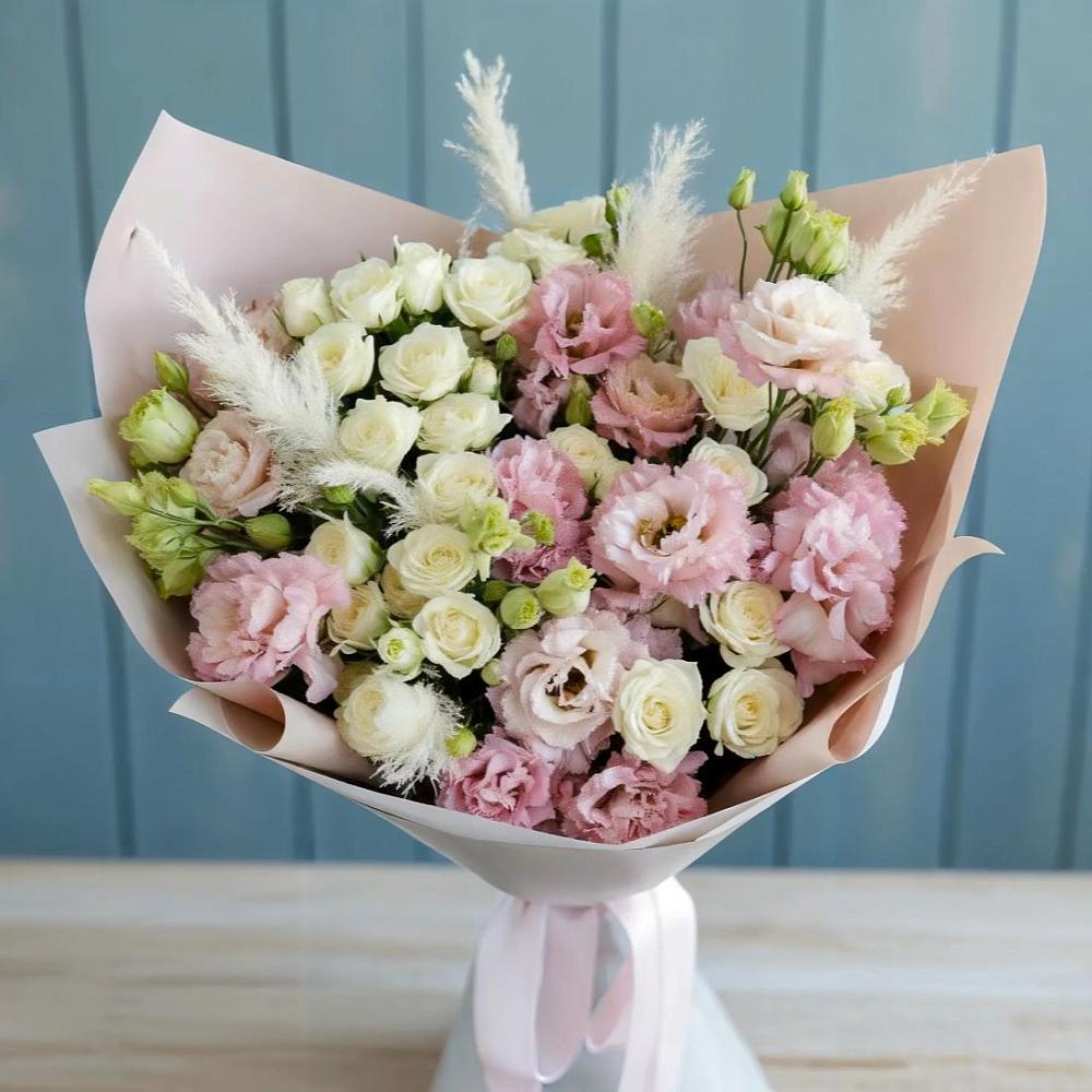 Букет цветов из: Альстромерии и Розы в Комсомольском Республика Дагестан