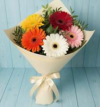 Букет цветов из:  Герберы в Комсомольском Республика Дагестан