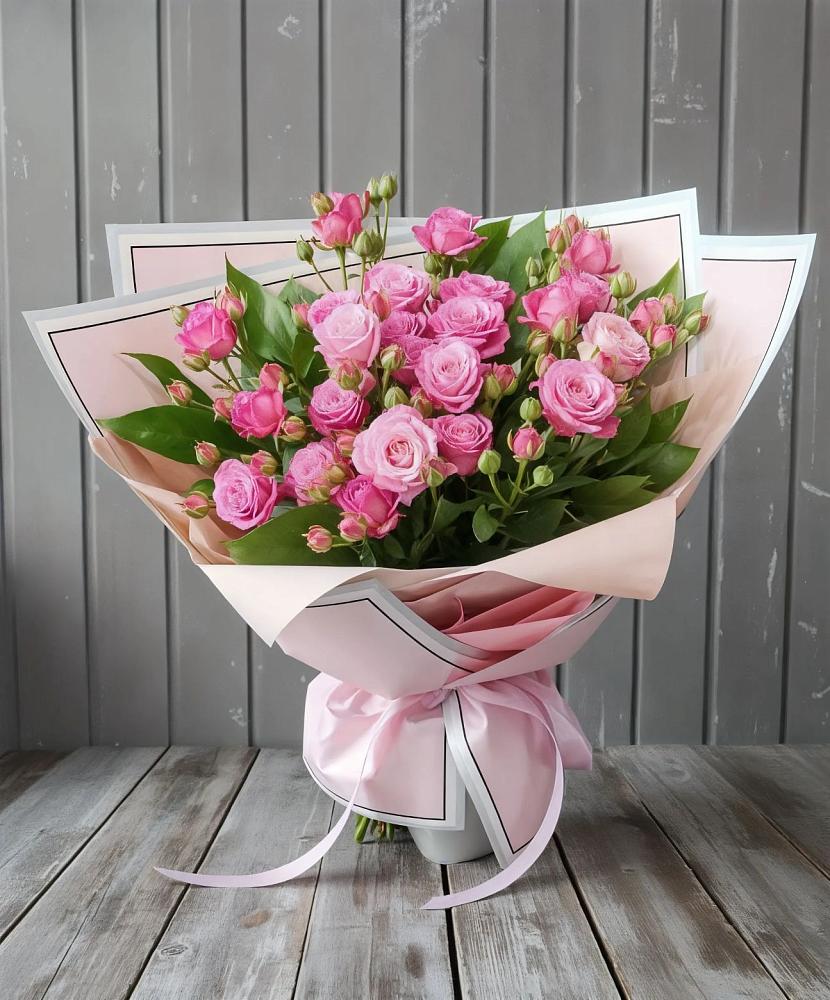 Букет Розовый кустик в Комсомольском Республика Дагестан