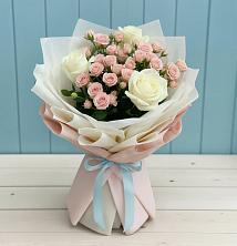 Букет цветов из:  Розы в Комсомольском Республика Дагестан