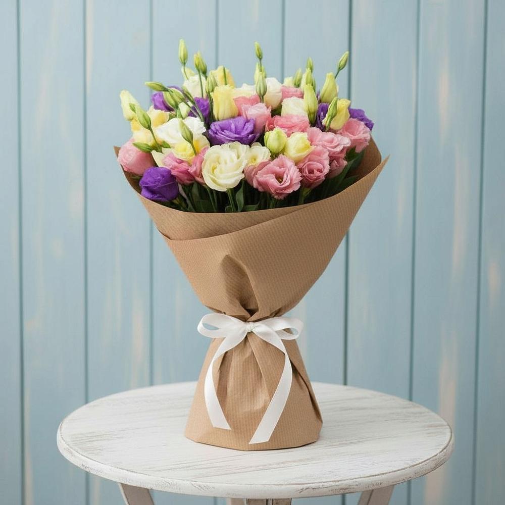 Букет цветов из: Лизиантусы в Комсомольском Республика Дагестан