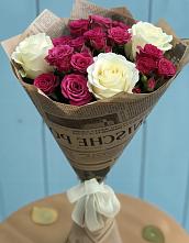 Букет цветов из:  Розы в Комсомольском Республика Дагестан