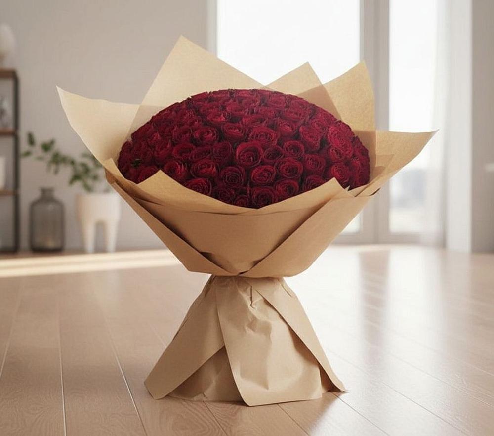 Букет 101 Красная роза в Комсомольском Республика Дагестан