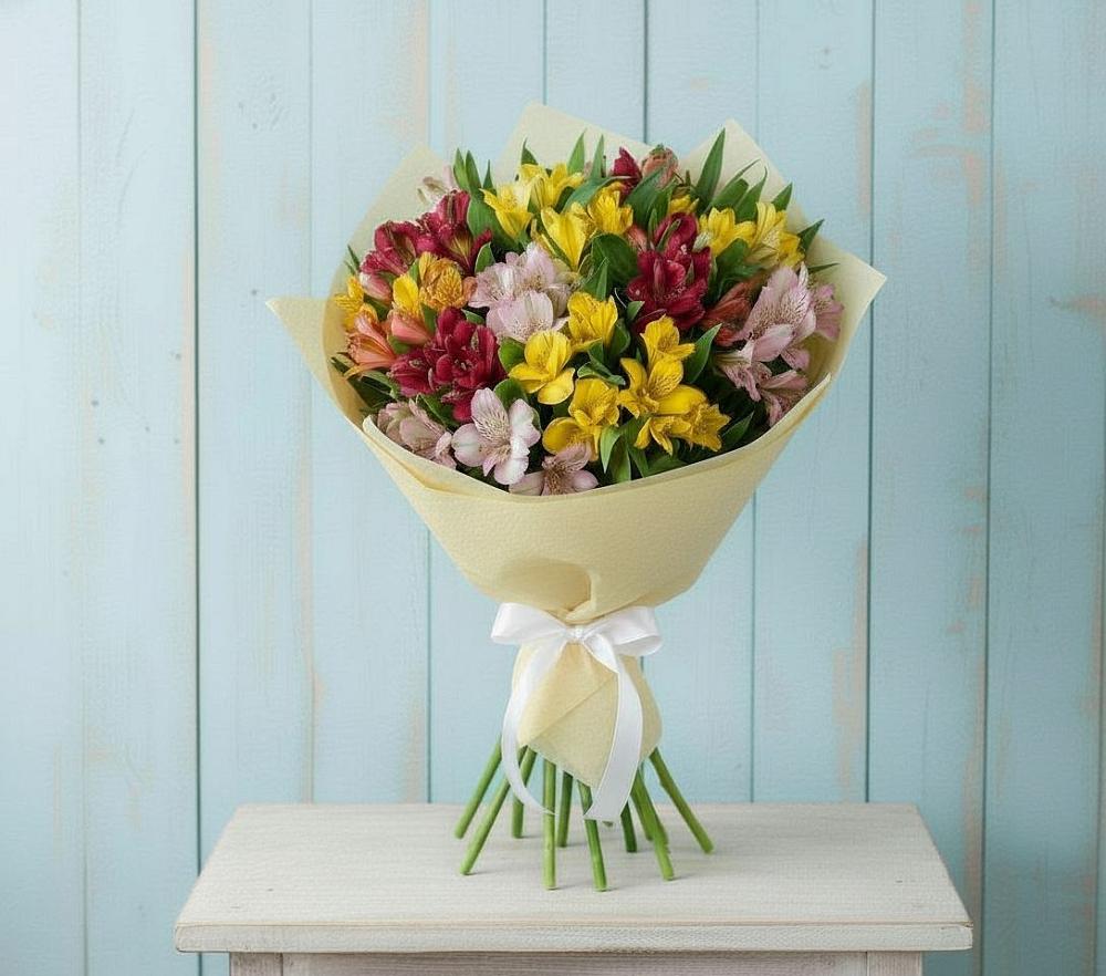 Букет цветов из: Альстромерии в Комсомольском Республика Дагестан