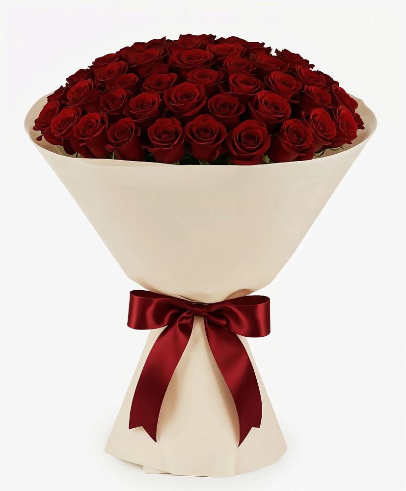 Букет 101 Бордовая роза Блэк Бакарра в Комсомольском Республика Дагестан