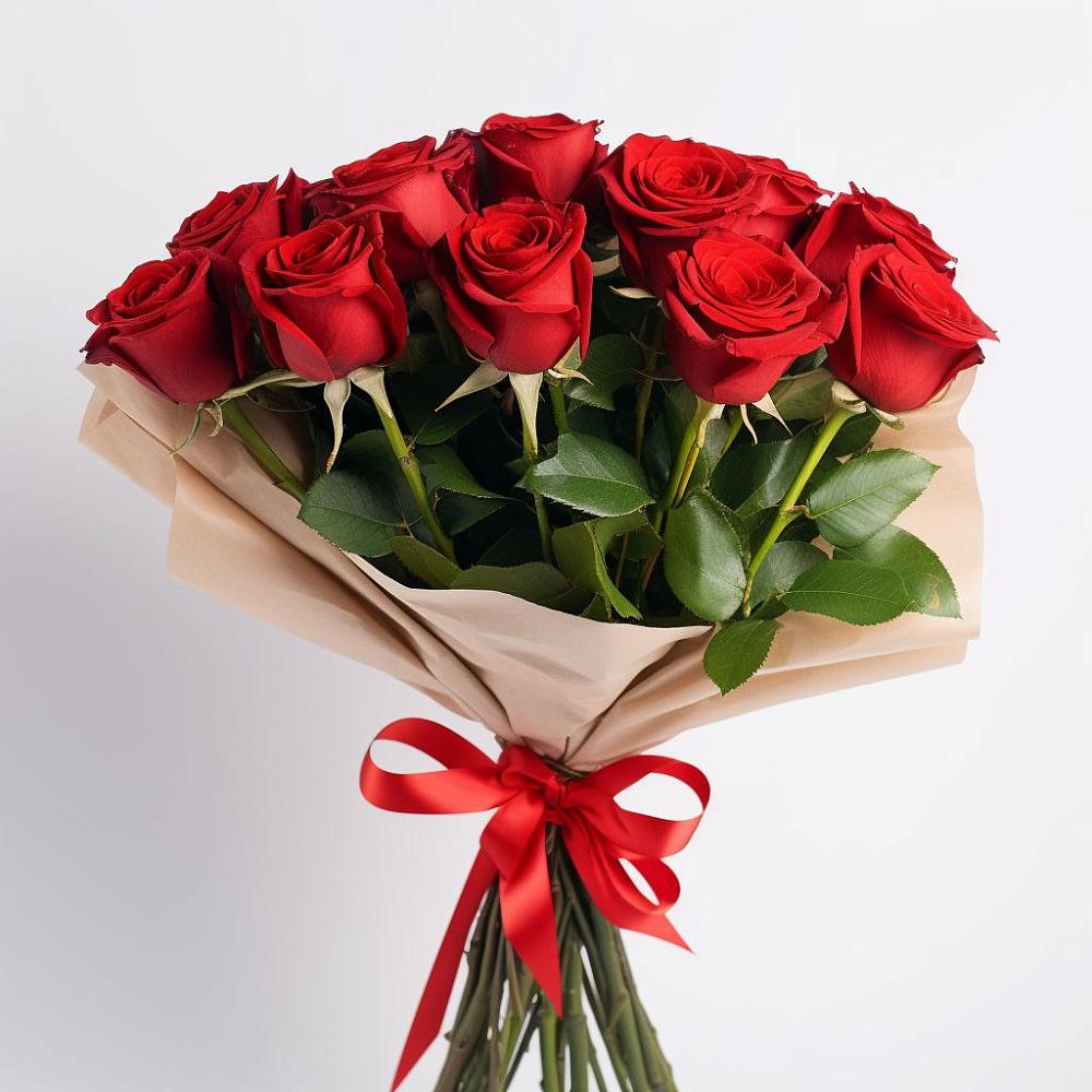 Букет 11 Красных роз Эдлесс Лав в Комсомольском Республика Дагестан