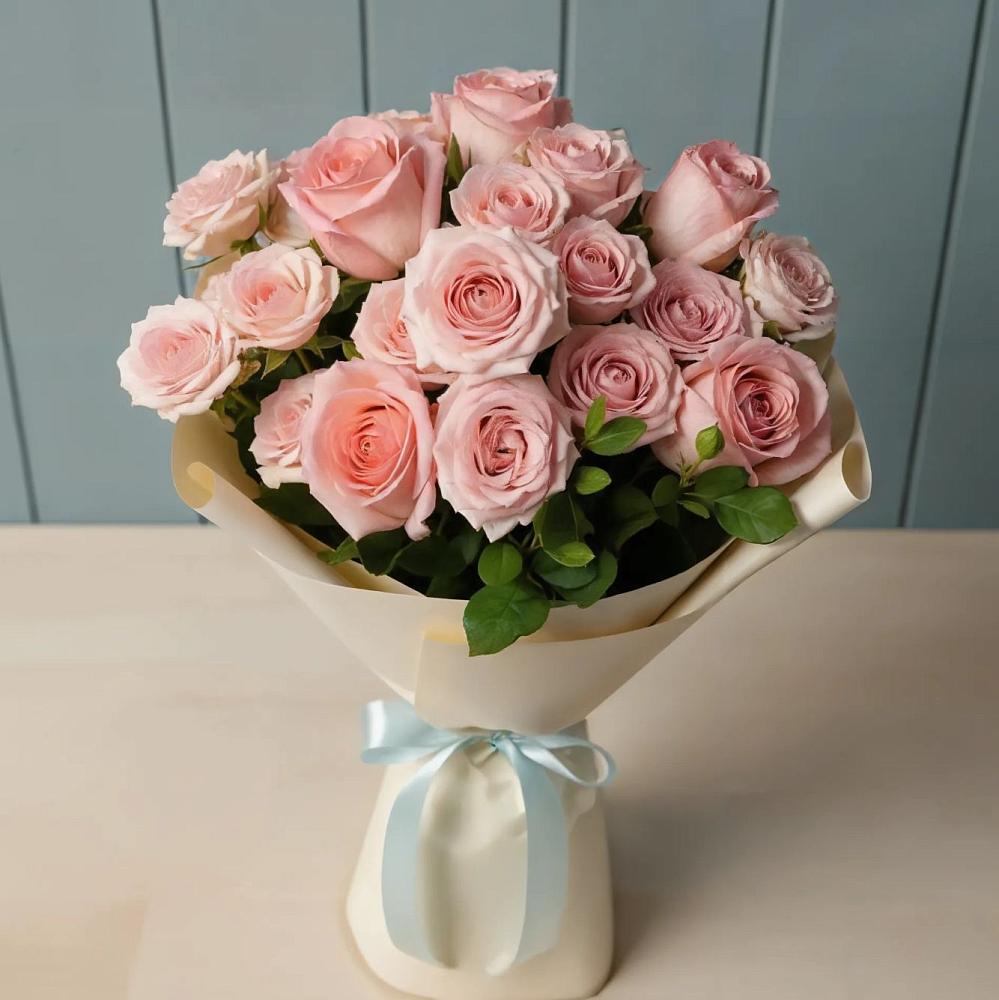 Букет Розовый шарм в Комсомольском Республика Дагестан